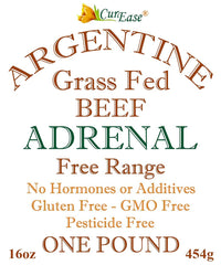 CurEase Argentine Beef Adrenal Powder bottle conveys premium quality and versatility.