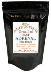 CurEase Argentine Beef Adrenal Powder tin front view demonstrates premium, hormone-free sourcing.