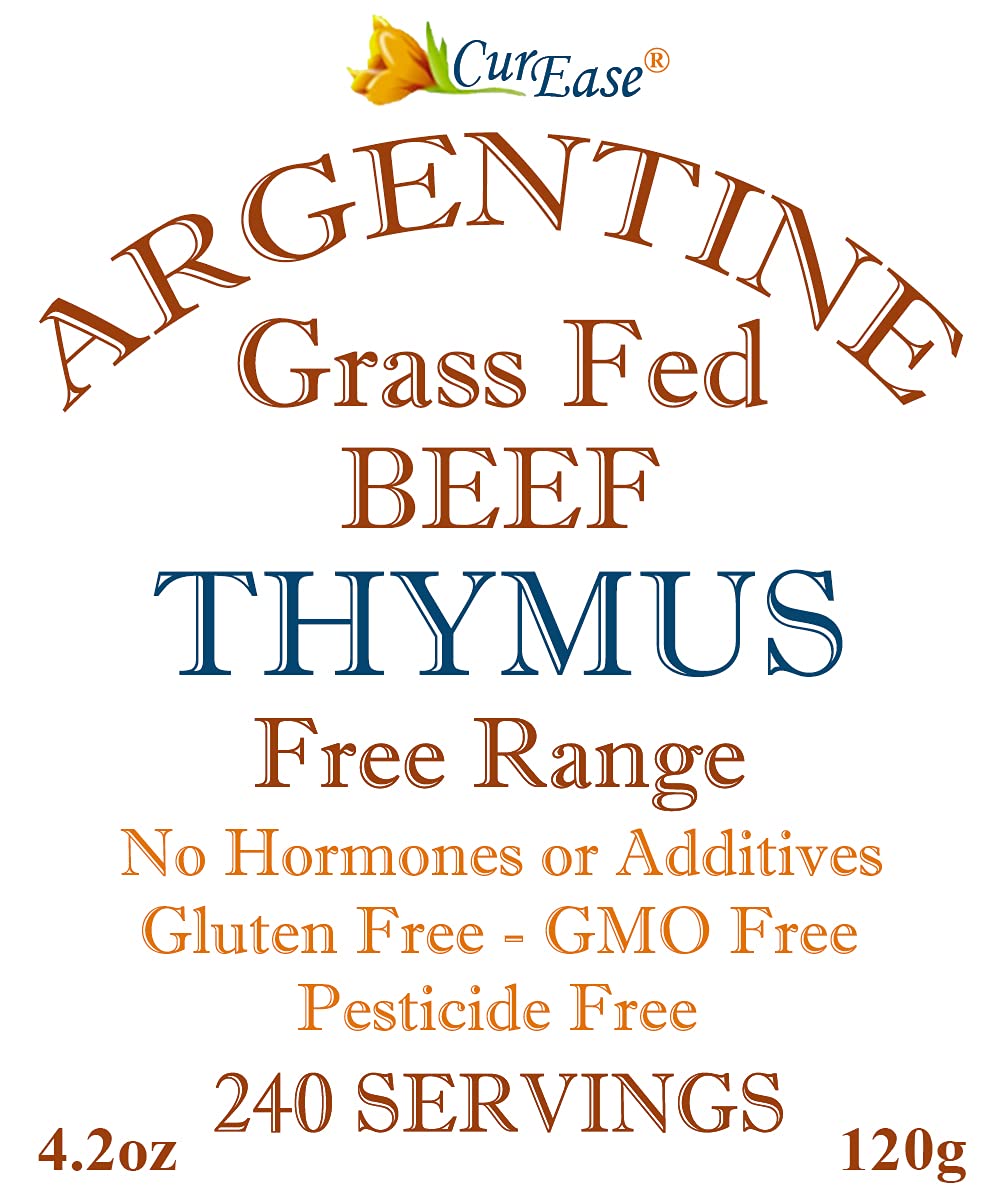 CurEase beef thymus powder bag resealable, preserves oils and nutrients.