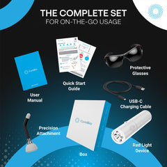 CureBio blue light mode provides surface-level illumination