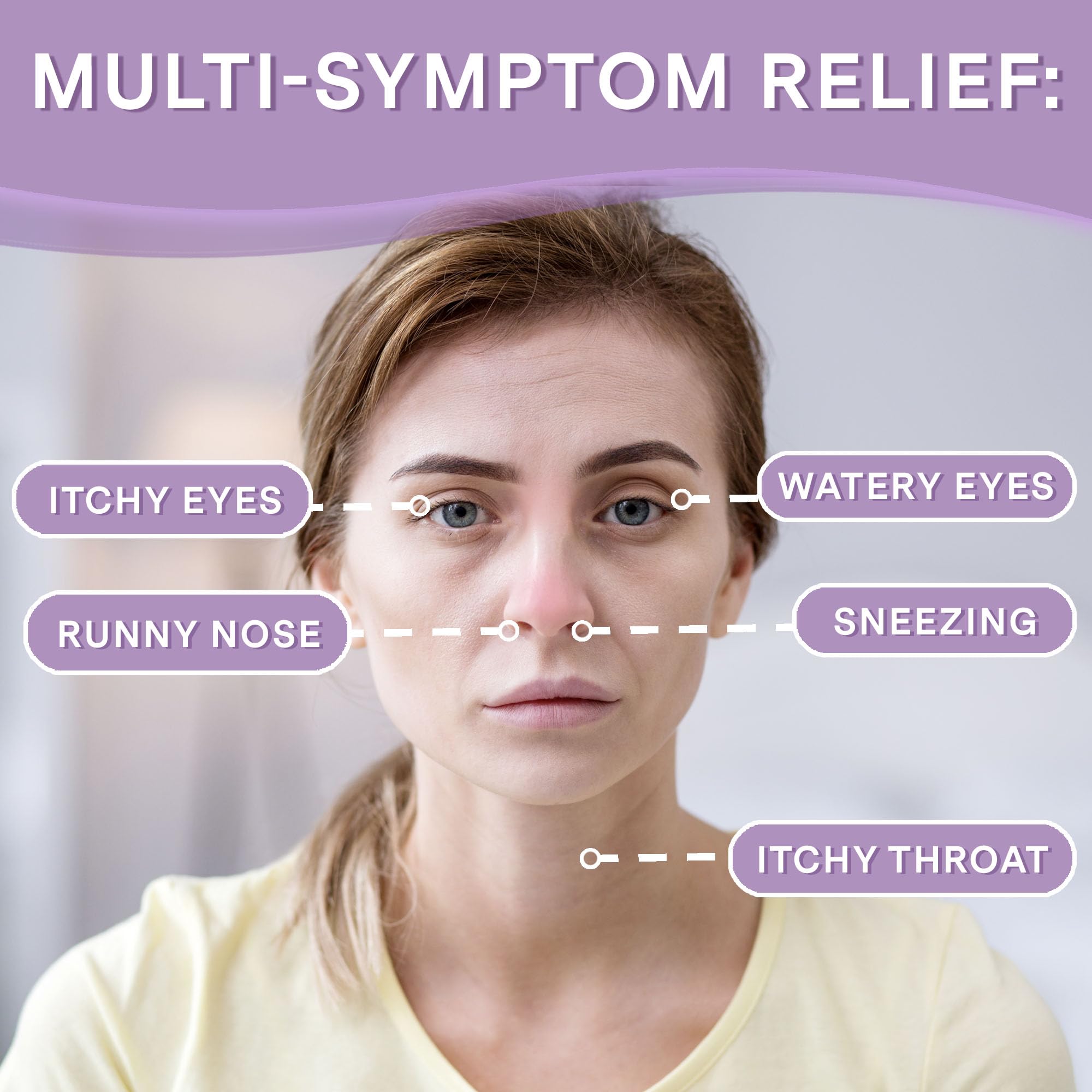 Curist Fexofenadine 180mg closeup-tablets highlights clearly labeled non-drowsy formula.