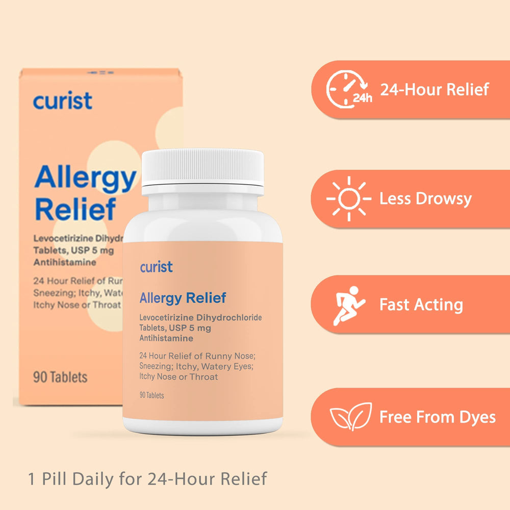 Front view of Curist bottle with dosage information