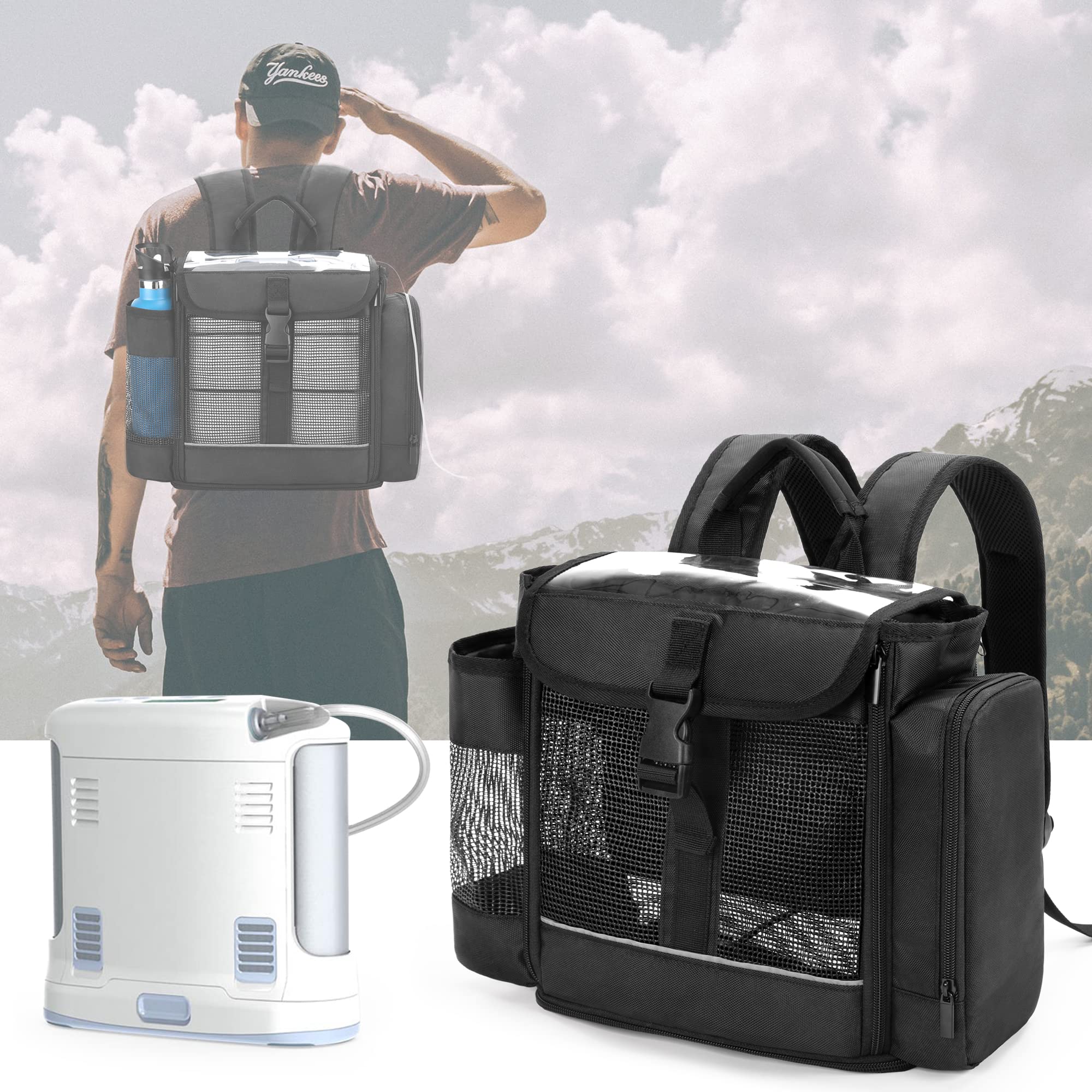 CURMIO compact 9-8x4-7x11 dimensions help fit a variety of bags and planes.
