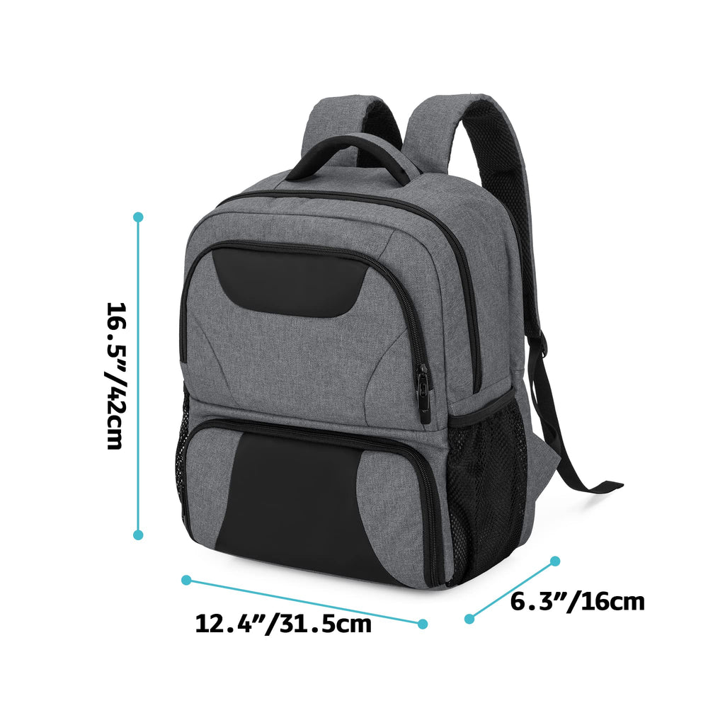 CURMIO CPAP backpack durable nylon exterior with velvet lining protects equipment.