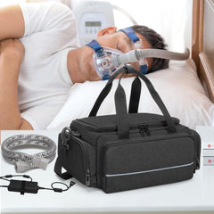 CURMIO CPAP travel bag premium padded nylon protects gear on trips
