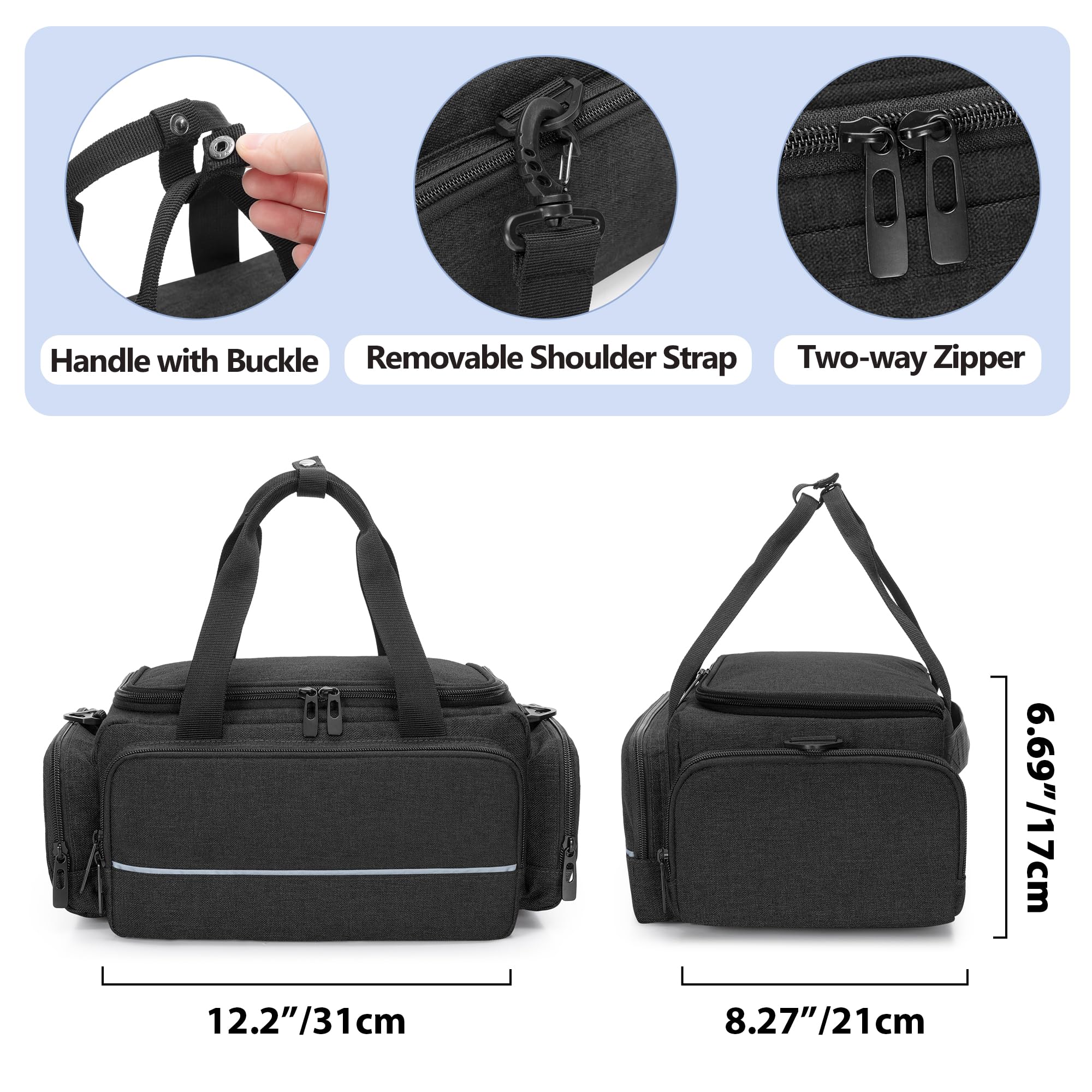 CURMIO CPAP travel bag detachable strap for comfortable carrying