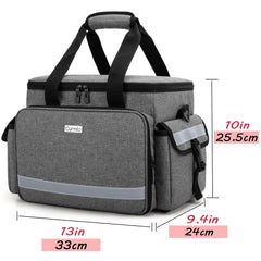 CURMIO medical bag reflective strips improve visibility in low light.