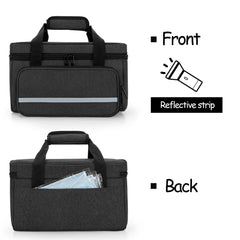 CURMIO front-pocket view demonstrates adaptive storage for tools and small items