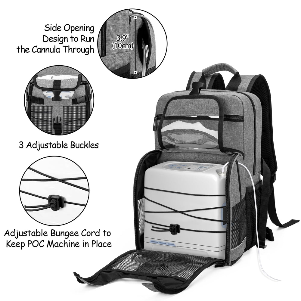 CURMIO travel backpack front compartment enables quick access to your device