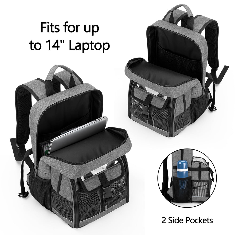 CURMIO backpack ventilation mesh helps keep batteries cool during use