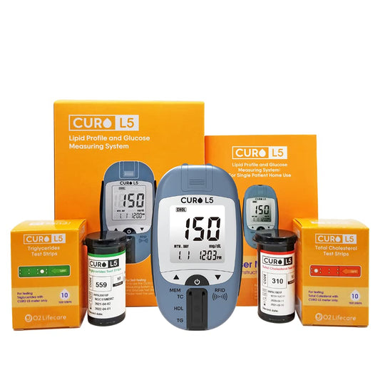 CUROfit L5 device for at-home cholesterol testing with quick results.