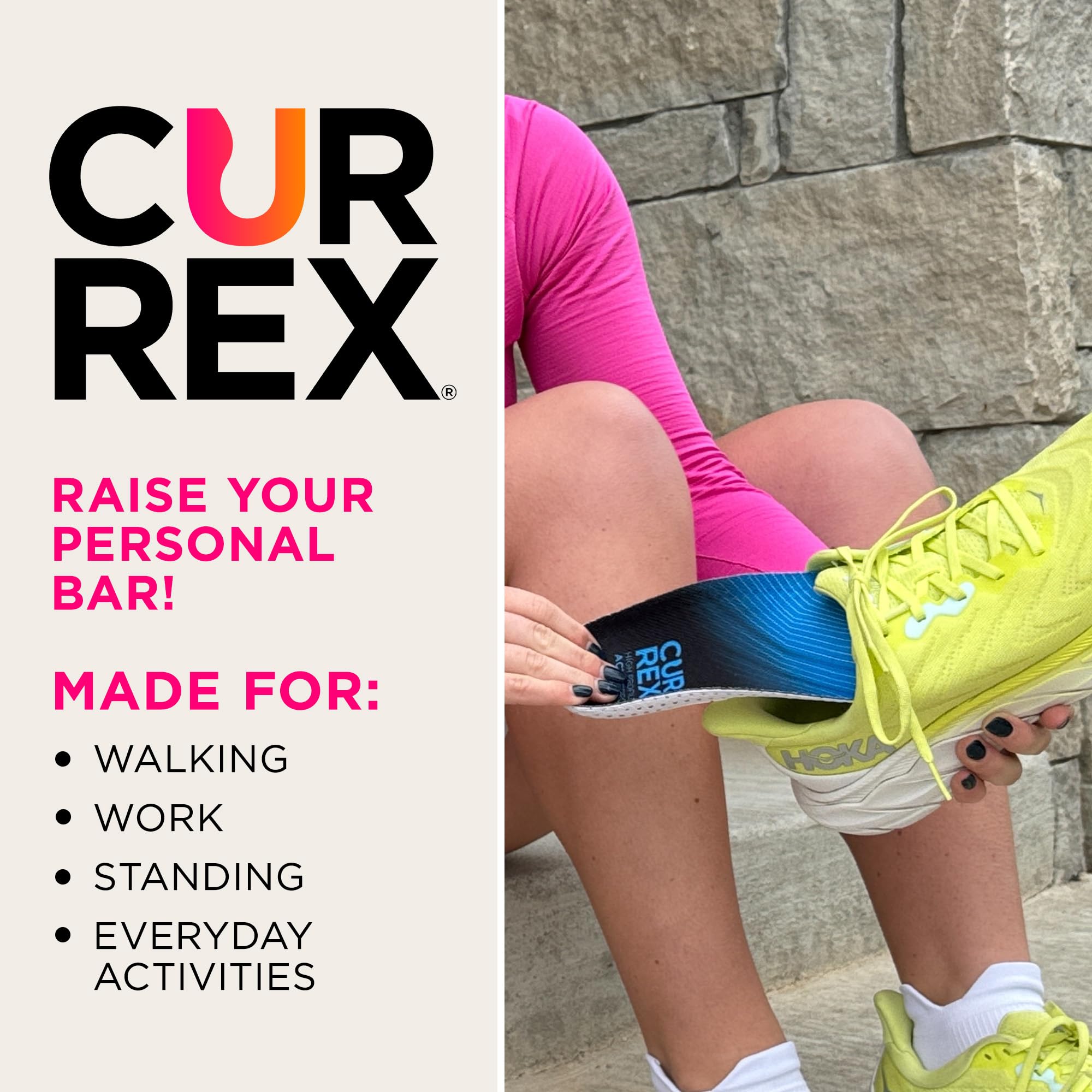 CURREX ActivePro insoles moisture management keeps feet dry and shoes fresh