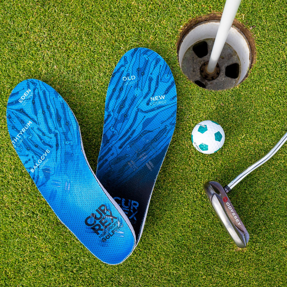 Currex GolfPro insoles replacement interval after 500 miles or 12 months.