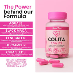 Curvy Fruit Colita Bonita Maca root close-up emphasizing vitality herb