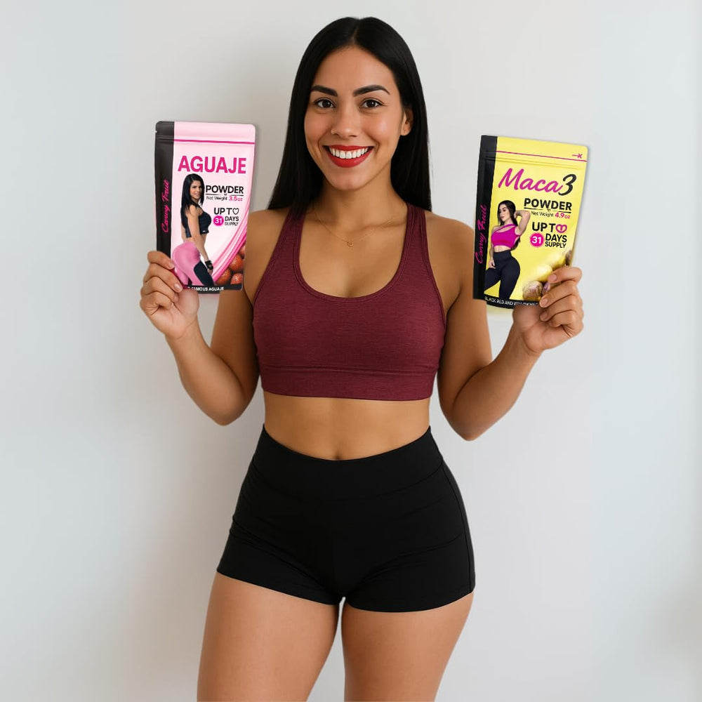 Curvy Fruit powder mix in a smoothie boosts daily routine.