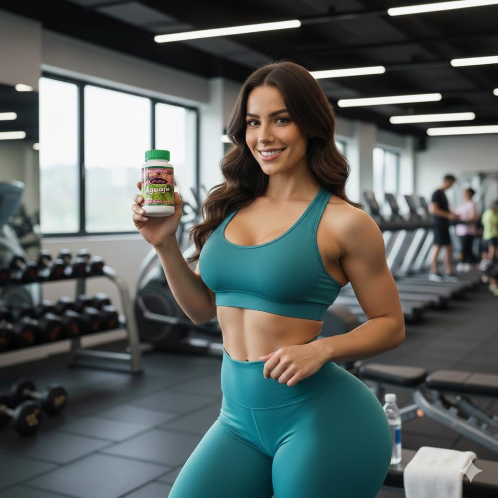 CurvyFruit Aguaje bottle displaying 550 mg dosage