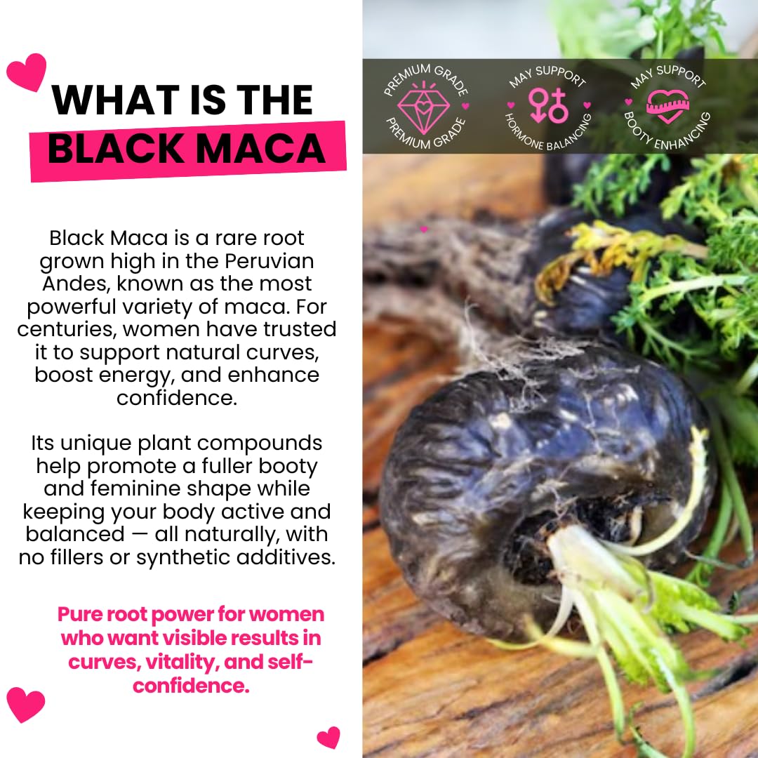 Curvy Fruit maca capsules arranged for consistent daily use.