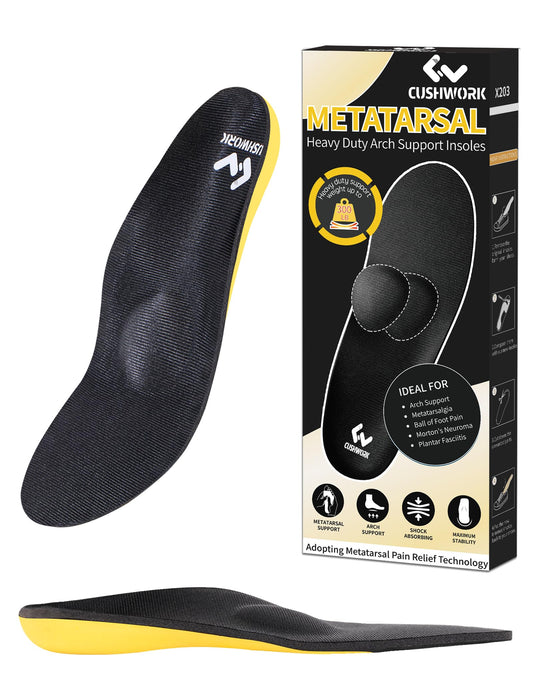 Cushwork metatarsalgia insoles for ball-of-foot pain with all-day cushioning.