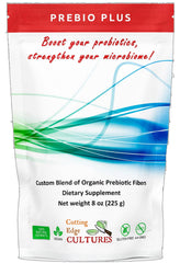 Cutting Edge Cultures Prebio Plus bottle for easy daily prebiotic support.