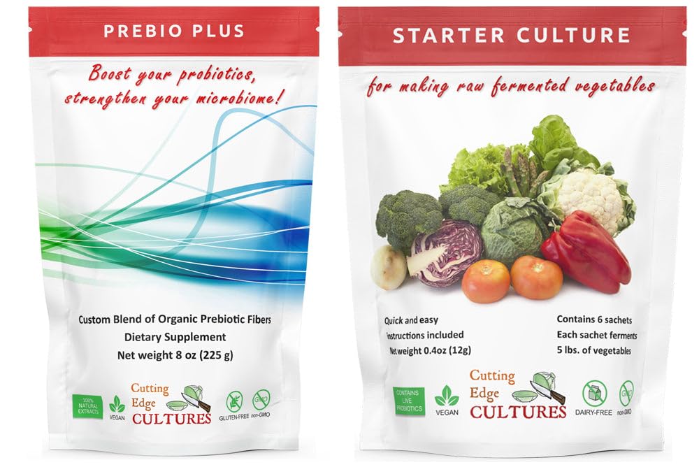 Cutting Edge Cultures Prebio Plus powder scoop for adding to smoothies.