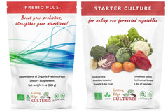Cutting Edge Cultures Prebio Plus powder scoop for adding to smoothies.