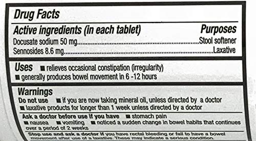 CVS Health Senna Plus Laxative box showing packaging and occasional relief possibilities.