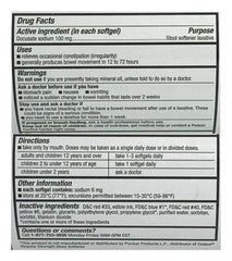 CVS Health Stool Softener softgels jar packaging showing 750-count supply.