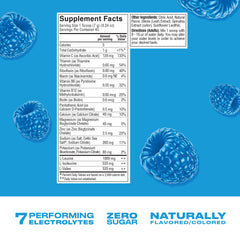 CWENCH Hydration Blue Raspberry tub showing convenient on-the-go refueling