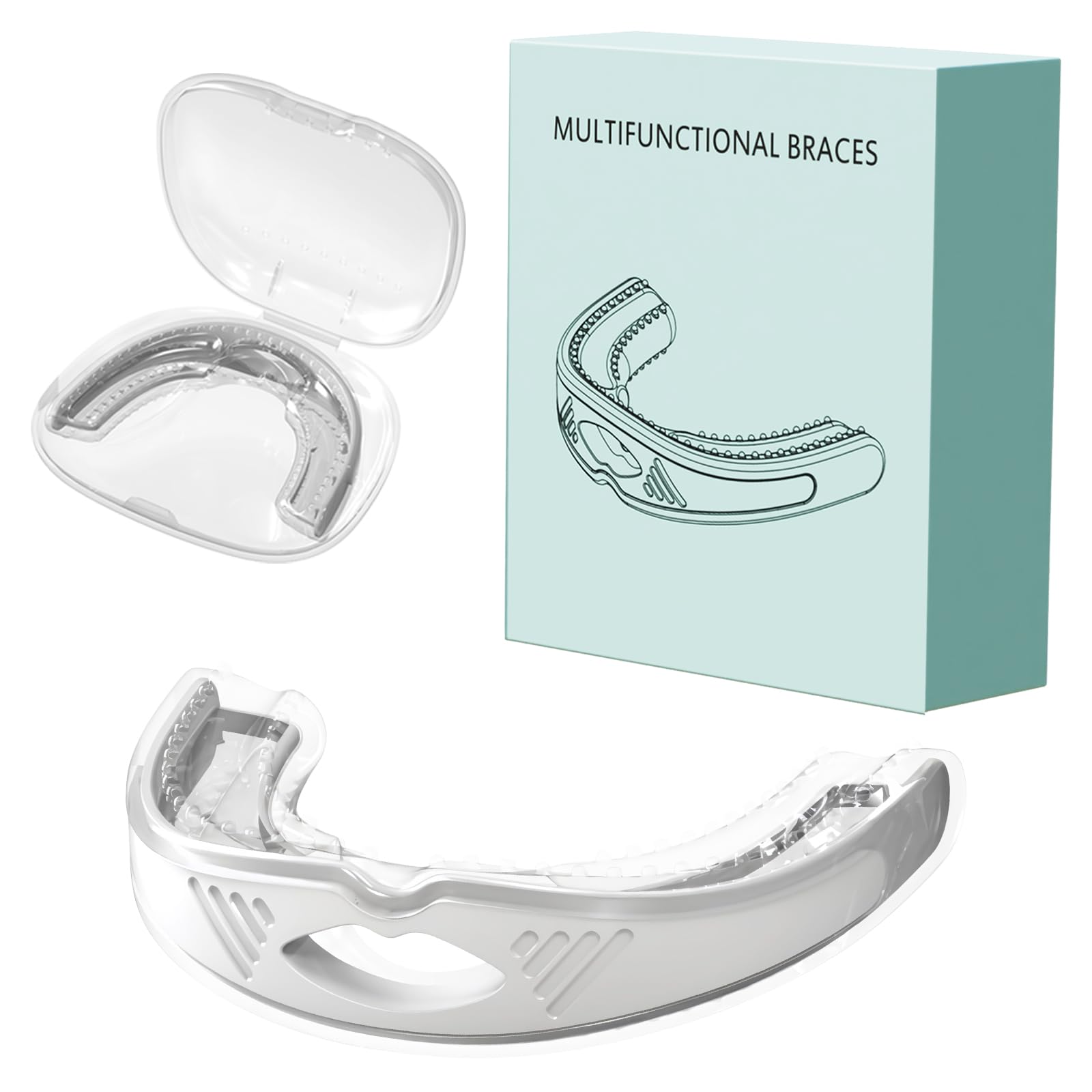 CWTUL Anti-Snore Device-29 tray materials show boil-and-bite customization for a personalized fit.