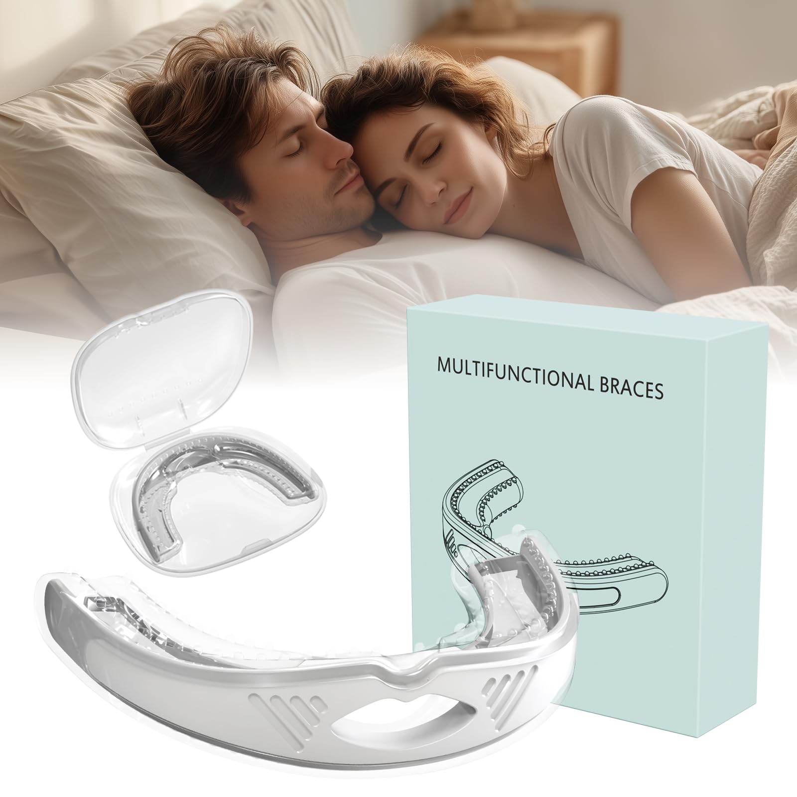 CWTUL Anti-Snoring Device-27 six adjustment bars enable customizable protrusion.