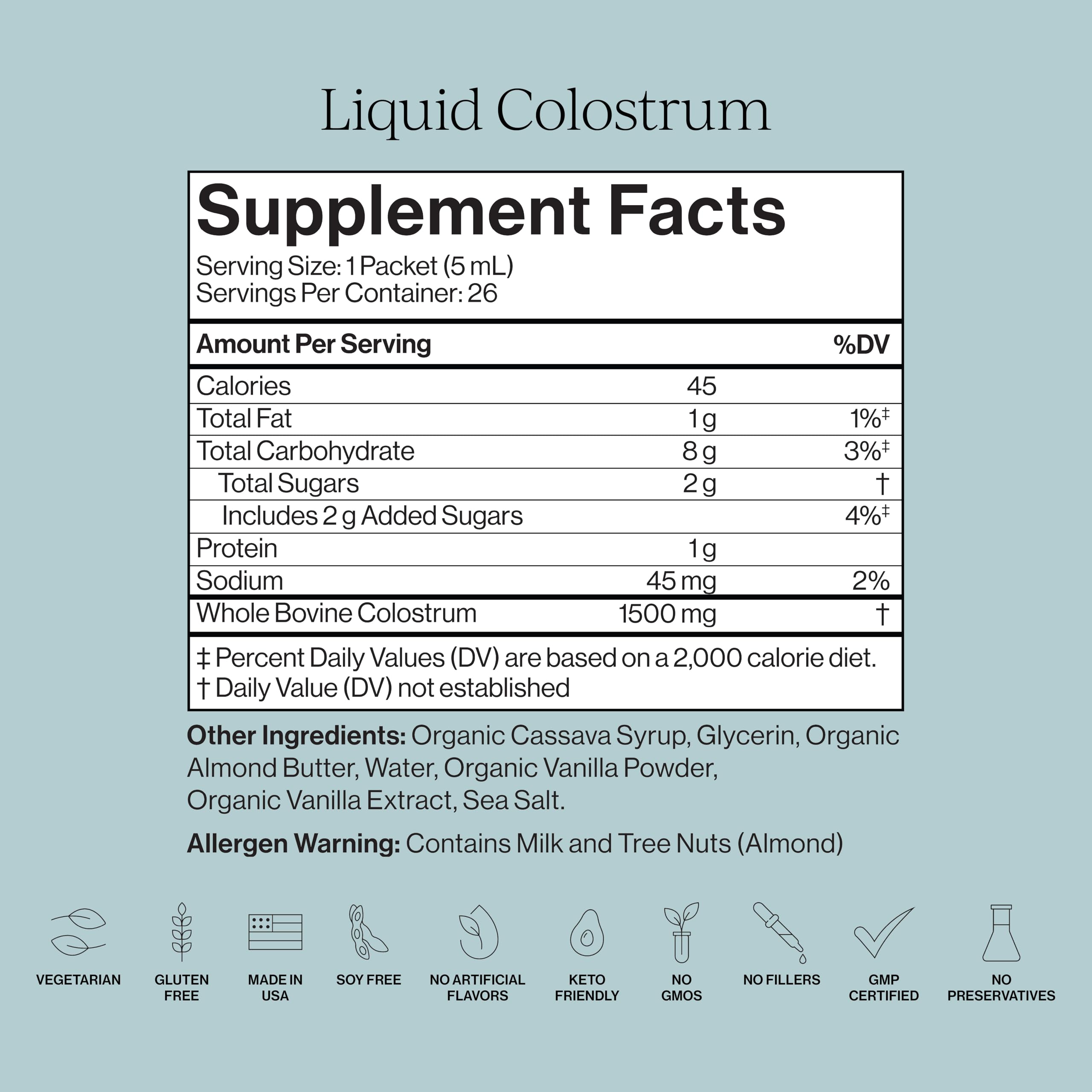 CYMBIOTIKA Liquid Colostrum grass-fed cows signify natural nutrition