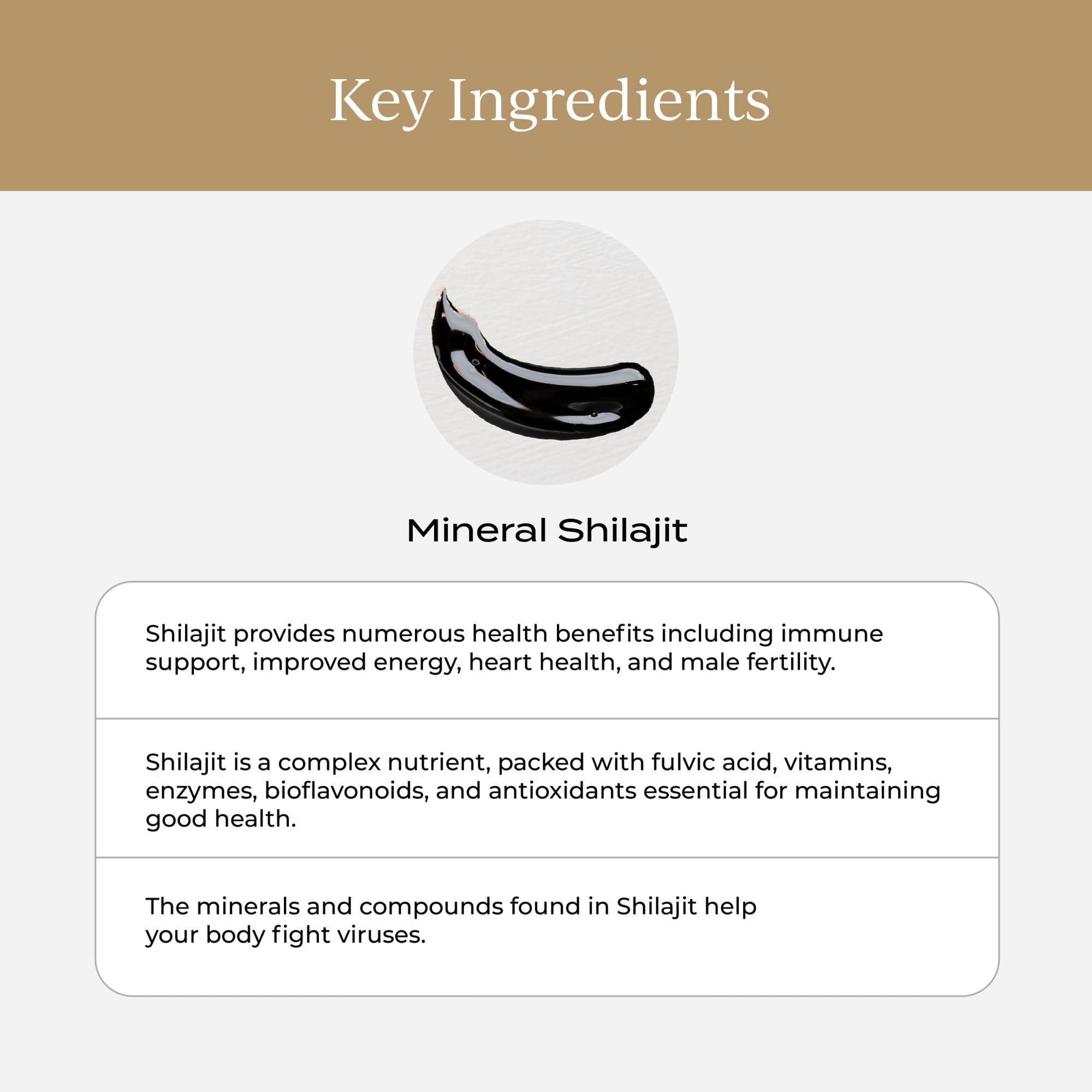 CYMBIOTIKA Shilajit resin amber glow close up highlights texture