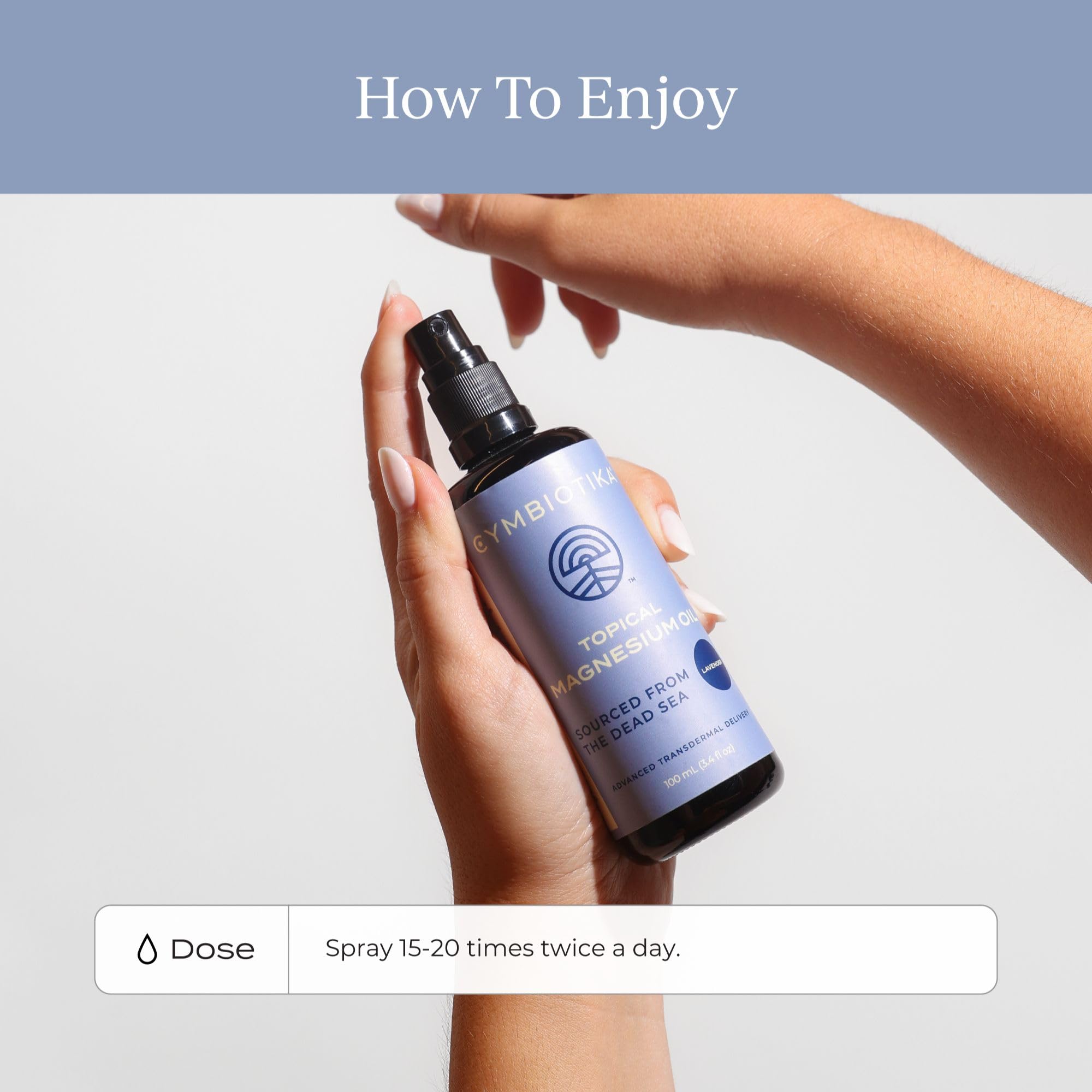CYMBIOTIKA skin absorption technology emphasizes quick topical uptake.