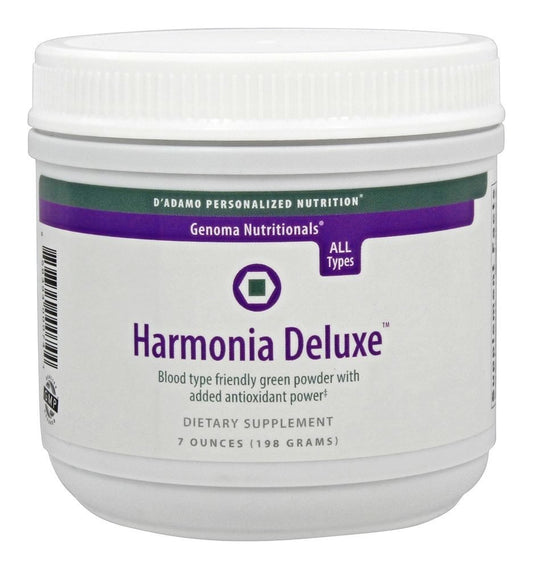 D'Adamo Harmonia Deluxe bottle front showcasing a premium vitality blend.