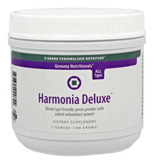 D'Adamo Harmonia Deluxe bottle front showcasing a premium vitality blend.