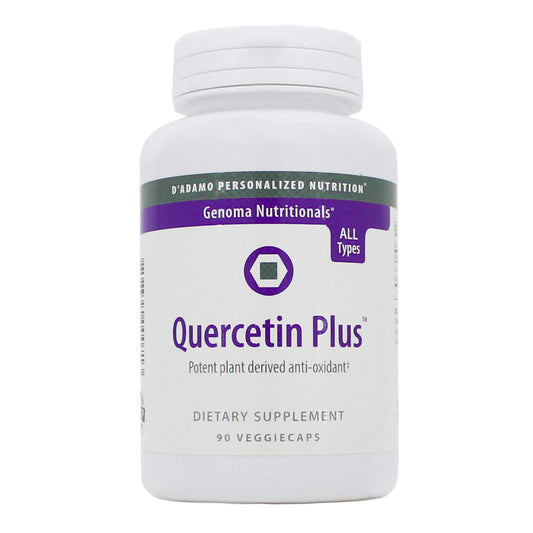 D'Adamo Quercetin Plus bottle front for antioxidant support and daily wellness