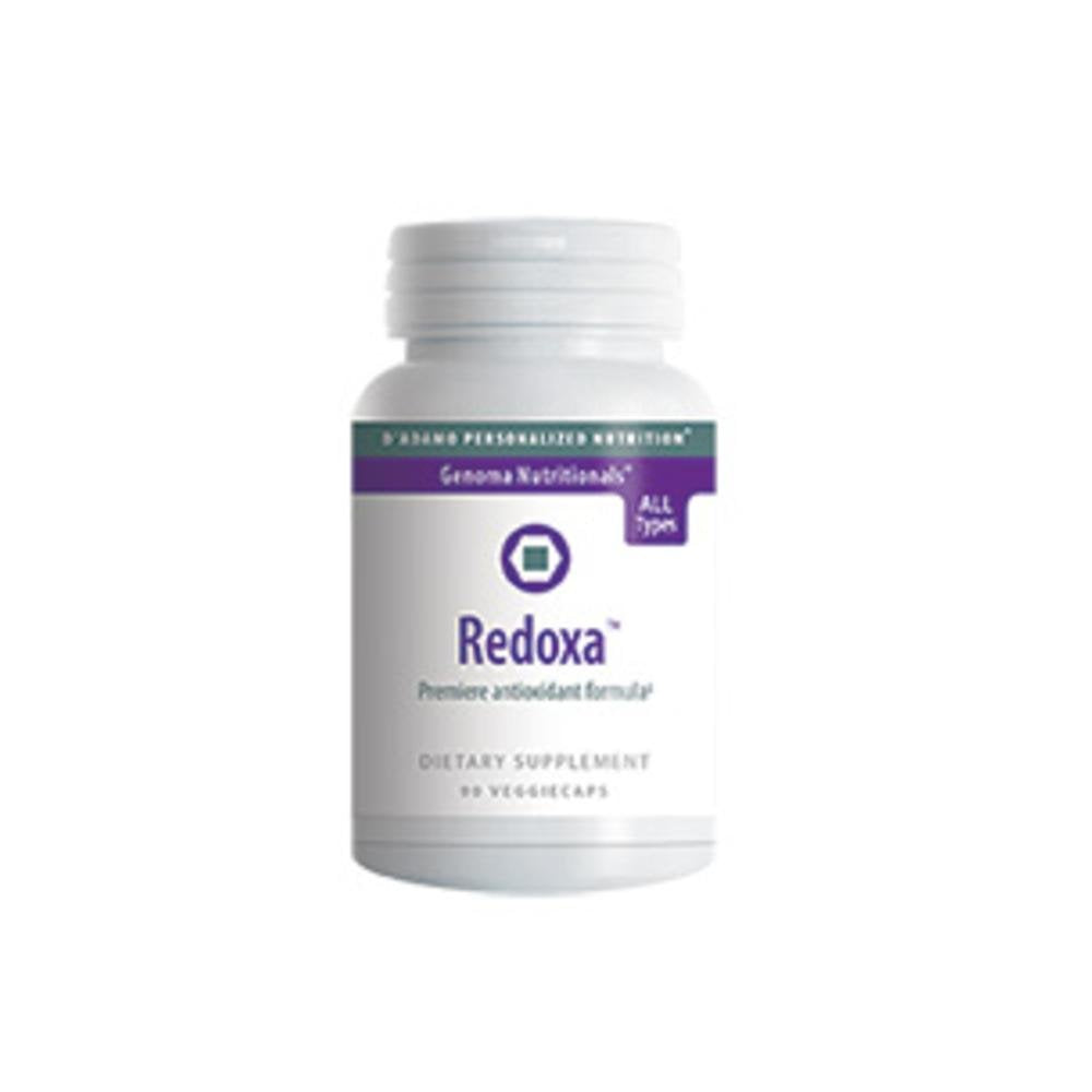 D'Adamo Redoxa 90 Vcaps bottle, antioxidant support for daily wellness.