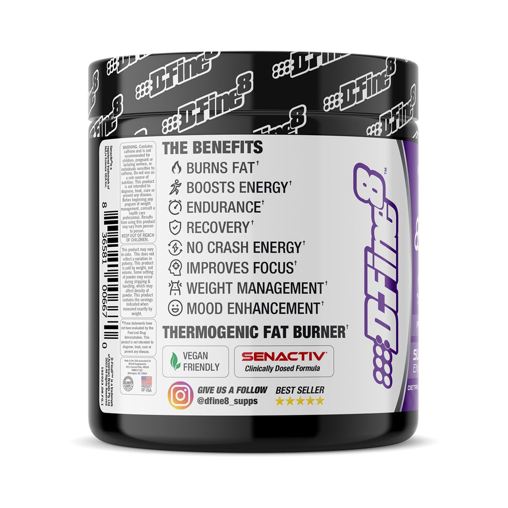D-Fine8 fat-burning action in a fast-acting formula