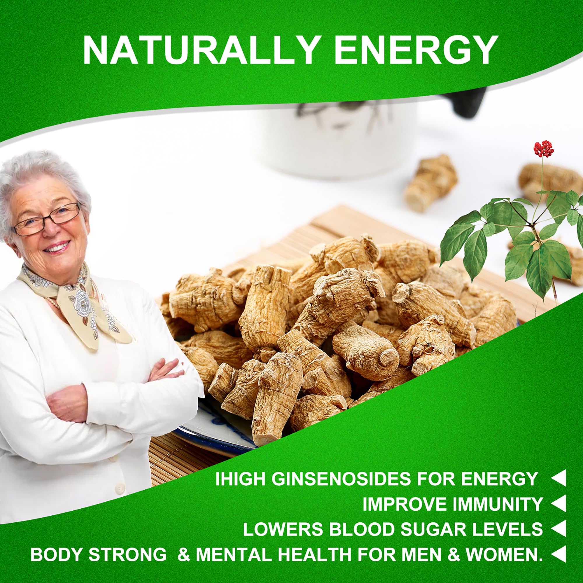DABC OAK LAND premium ginseng slices non-GMO—high-purity nutrition you can trust.