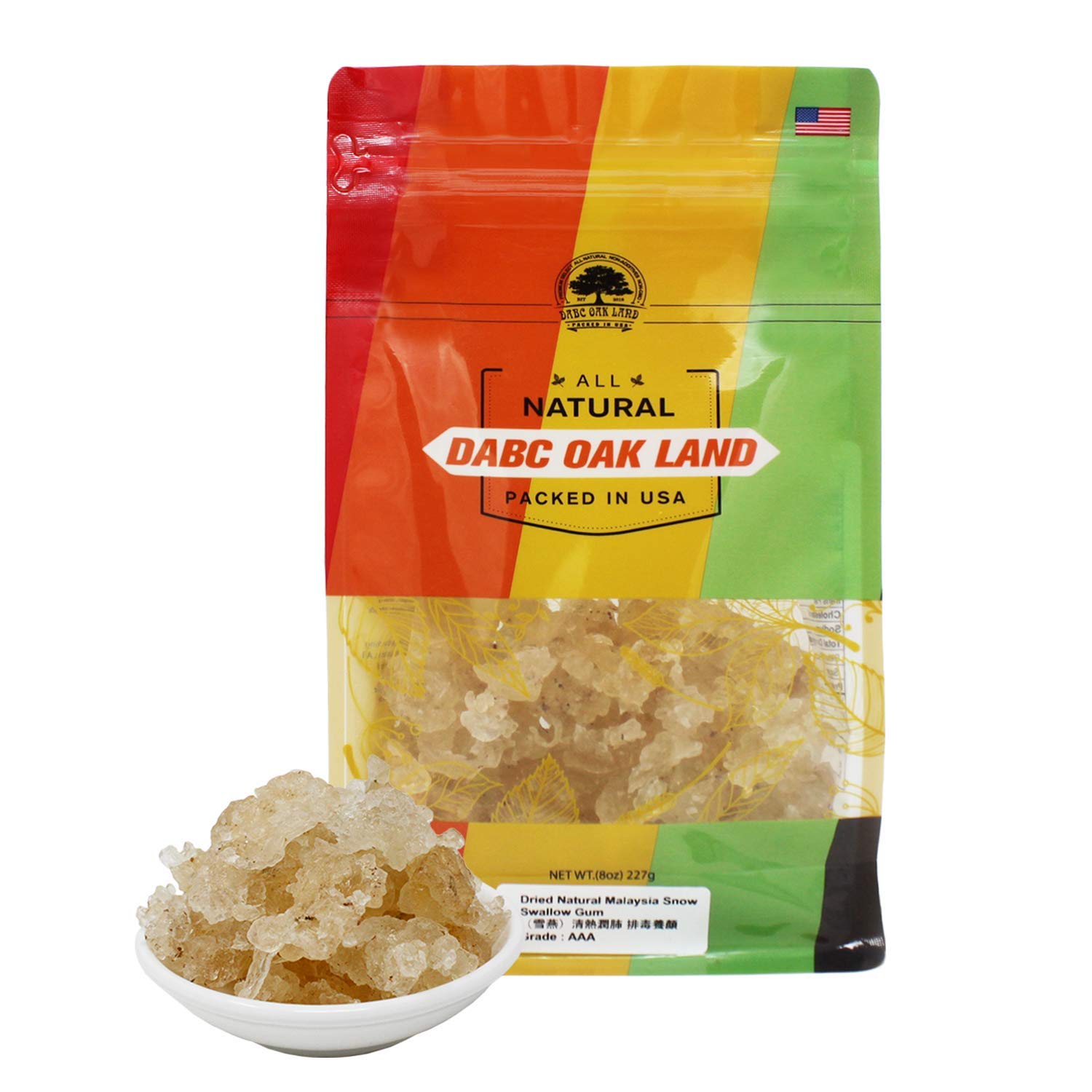 DABC OAK LAND Wild Tragacanth Gum 8oz, premium natural gum for authentic desserts