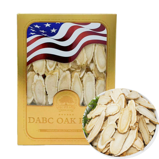 DABC OAK LAND Wisconsin ginseng slices pack—precise, lab-tested purity for natural daily energy.