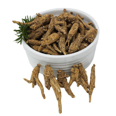 DABC OAK LAND Wisconsin ginseng slices stored to maintain freshness.