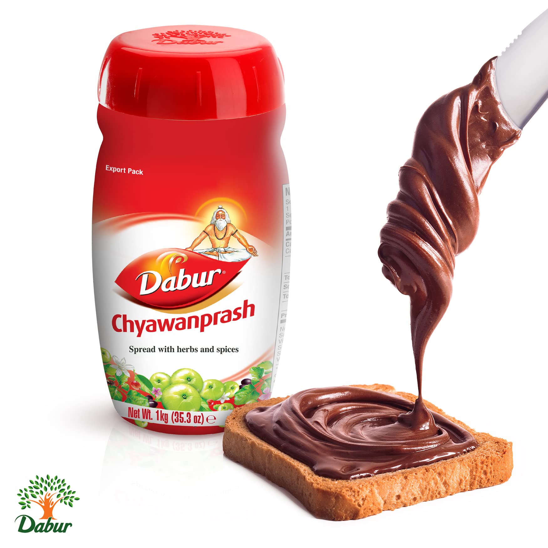 Family-friendly Dabur Chyawanprash spread ideal for everyday energy.