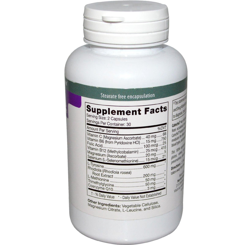 D'Adamo Catechol 60 Vcaps capsules arranged for everyday use and convenience.