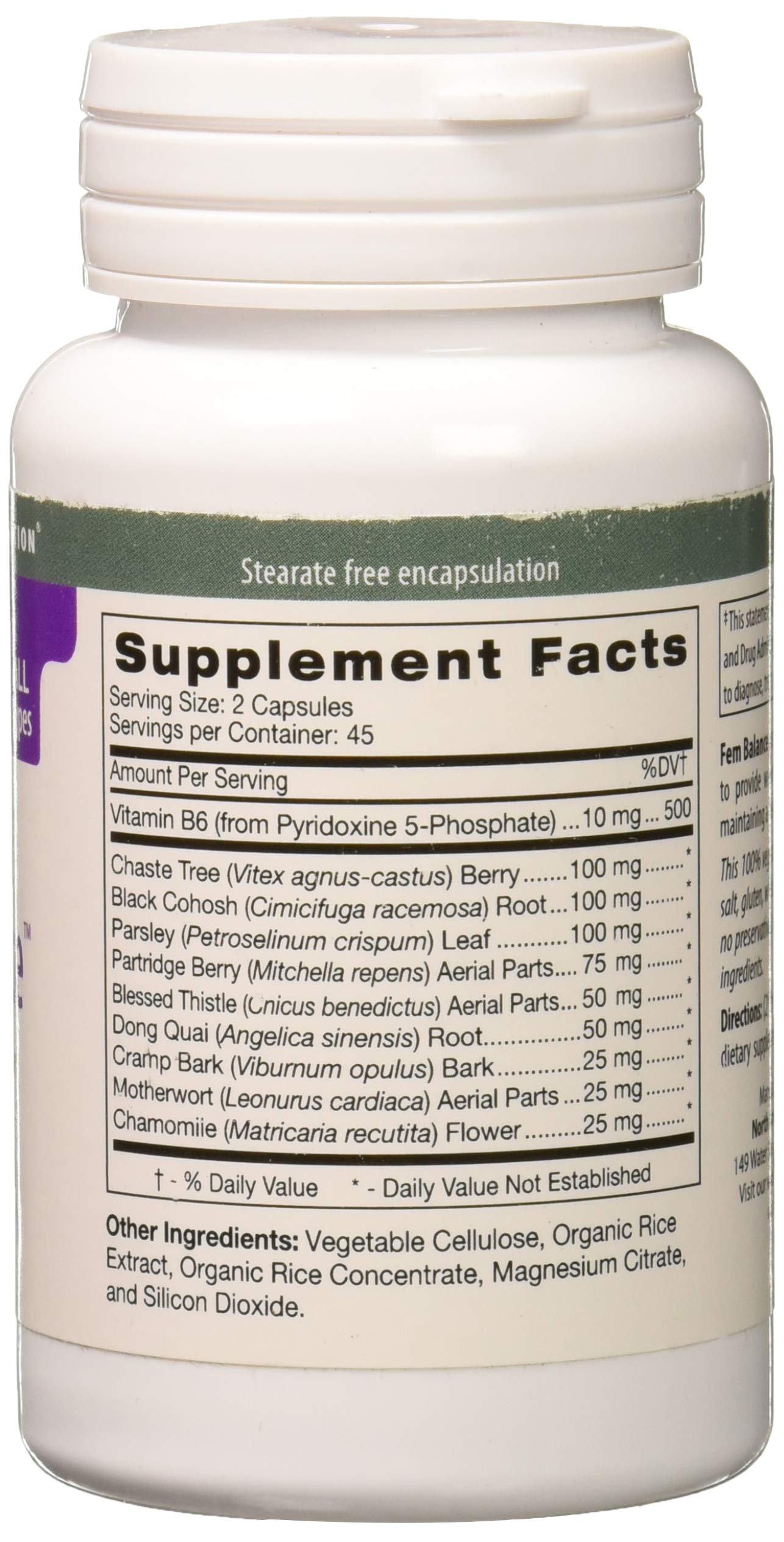 D'Adamo Fembalance packaging and label emphasizing dietary supplement for everyday wellness.