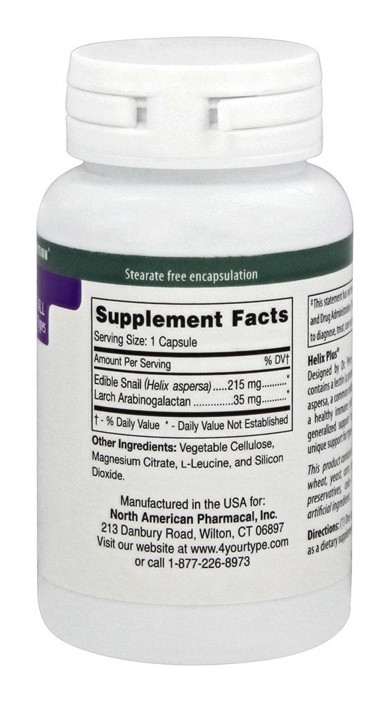 D'Adamo Helix Plus bottle with label close-up showing packaging detail.