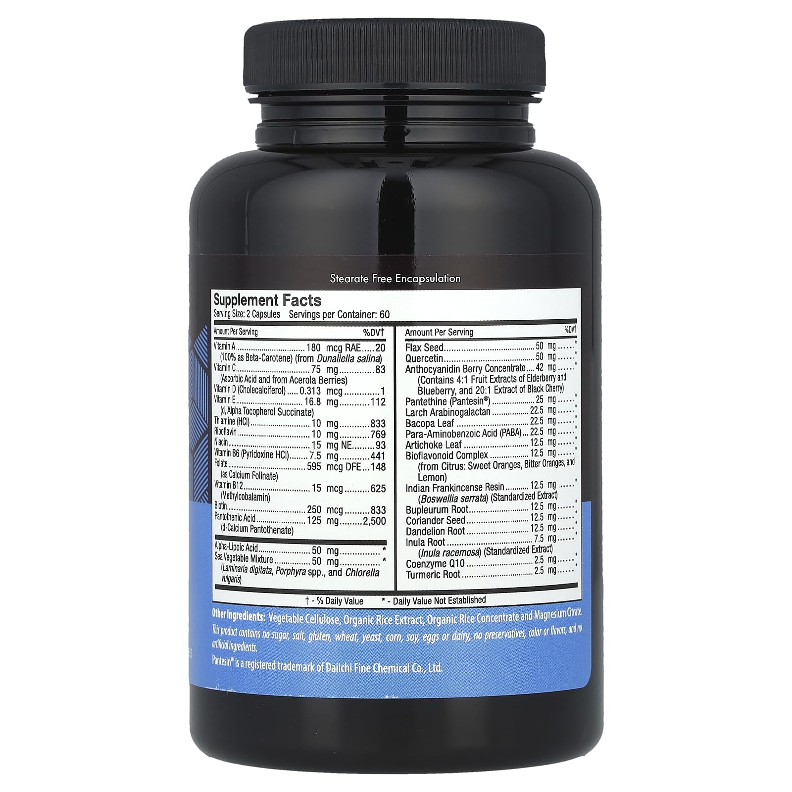 D'Adamo Polyvite A bottle displaying the label for easy supplement routine