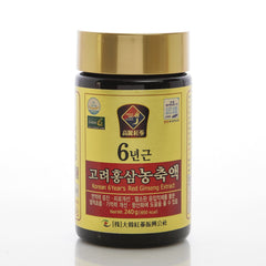 Dae Han Red Ginseng 6-Year Extract pouring into water for quick mixing.