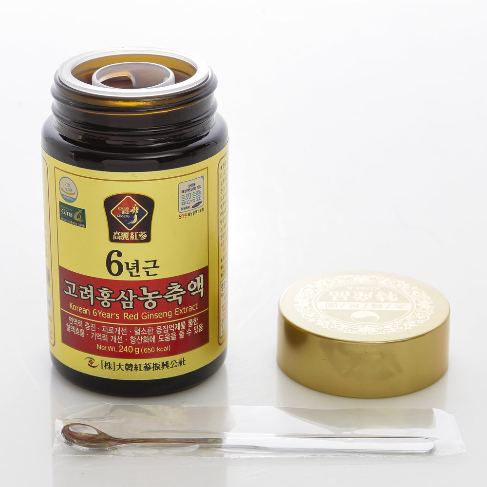 Dae Han Red Ginseng 6-Year Extract raw ginseng roots show quality source.