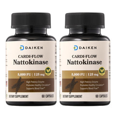 DAIKEN Nattokinase bottle showing high-potency capsules for daily support.